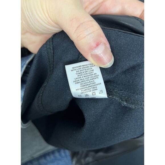 Akira Low Rider Half Pu Crop Denim Vest With Cape Size Medium Women’s - Picture 8 of 8